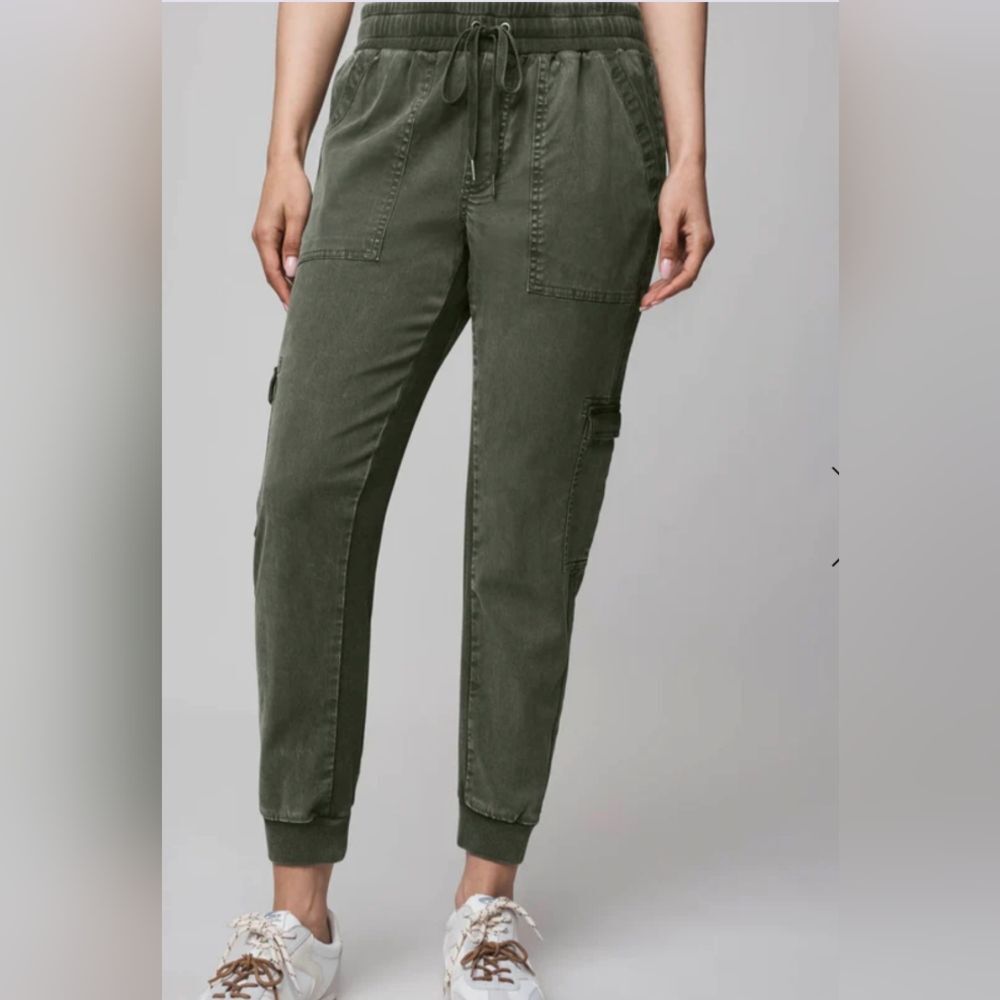 Splendid Olive Drawstring Cargo Joggers